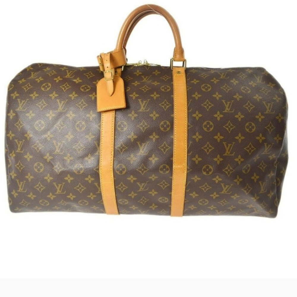 00164456# Louis Vuitton Travel Bag Keepall 55 Monogram with lock & key